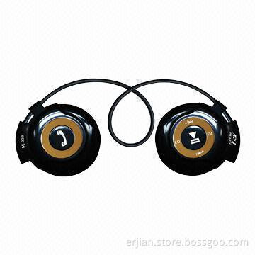 Bluetooth Headset, Sports MP3/Stereo Earphones with Memory Card Reader and FM Radio Functions